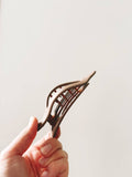 Lay Flat Hair Clip - Chocolate