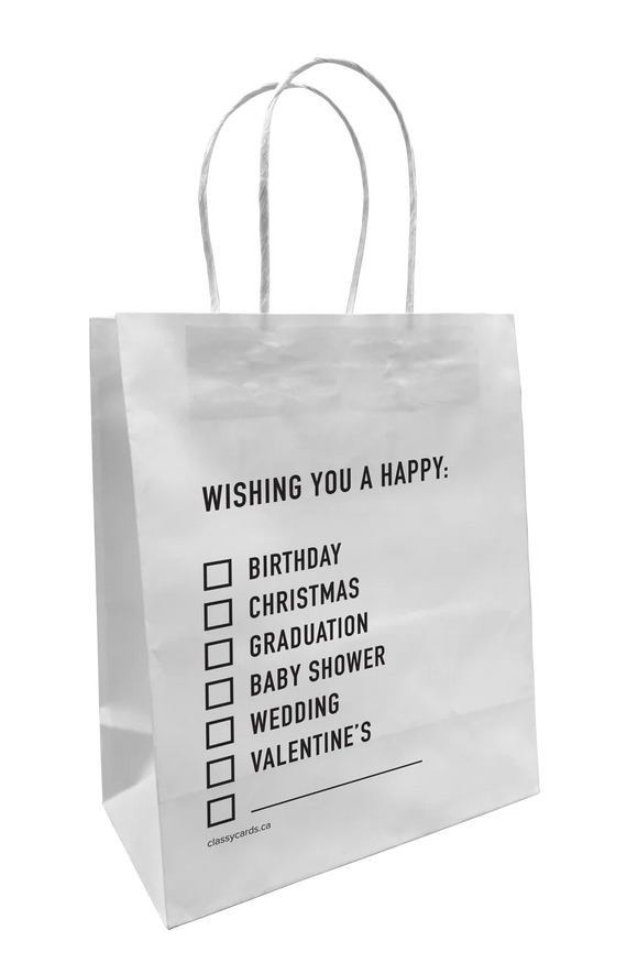 Wishing You a Happy - all occasion gift bag