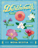 Flower Streets of Dartmouth Fridge Magnet