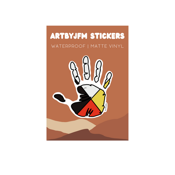 Medicine Wheel Vinyl Sticker