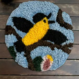DIY Needle Punch Coaster Kit - Yellow Bird