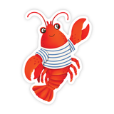 Nautical Lobster -Vinyl Sticker