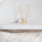 Dachshund Necklace: Yellow Gold