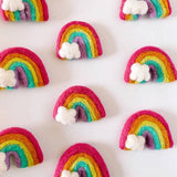 Felted Rainbow Decoration - Tropical Colours