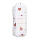 Muslin Cotton Swaddle Blanket - Large - Mushrooms