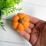 Felted Orange Pumpkin