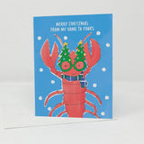 Wildflower seed card - Christmas Lobster