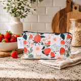 Reusable Snack Bag - Medium - Strawberry Patch