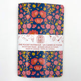 Peony Floral Pocket Notebook
