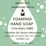 Foaming Soap Tablet: Rosemary Mint