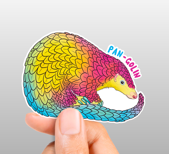 Pangolin Pansexual Pride Sticker