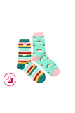 Rainbow & Stripes Crew Socks