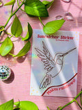 Hummingbird Suncatcher Window Cling