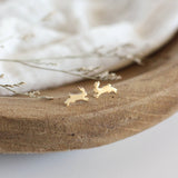 Mini Rabbit Earrings (Gold)