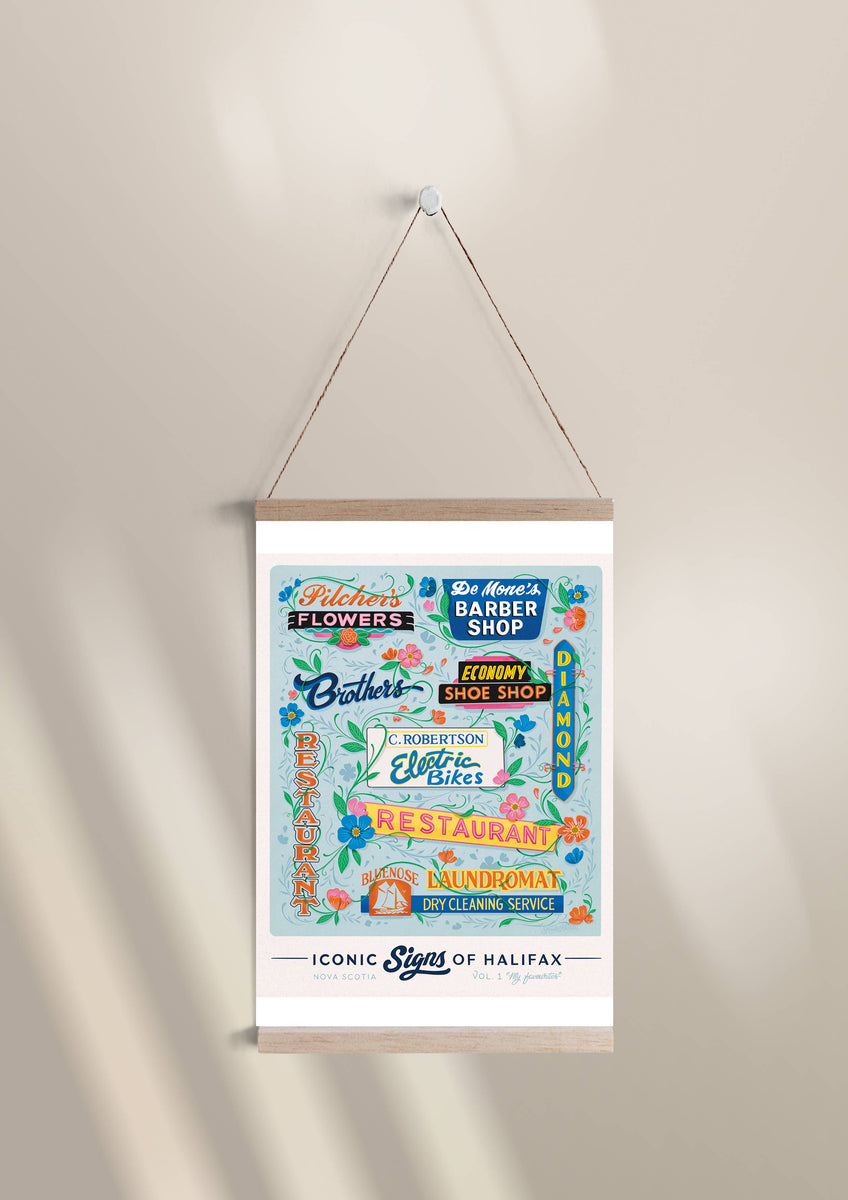 Signs of Halifax, Nova Scotia 16x20 Art Print – Trainyard Store