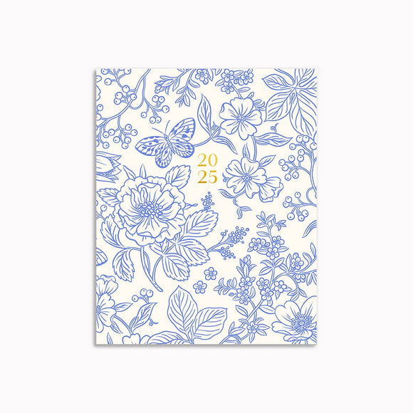 2025 Monthly Planner - Blue Garden