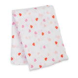 Muslin Swaddle Blanket – Hearts