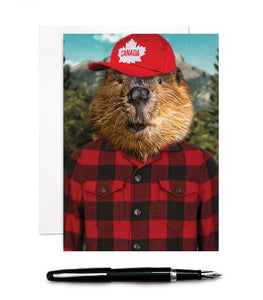 Beaver Canuck - Greeting Card