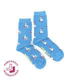 Goose in Rain Crew Socks: Women’s 5 – 10
