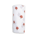 Muslin Cotton Swaddle Blanket - Large - Mushrooms