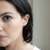 Arch Thread Earrings: Sterling Silver - Medium