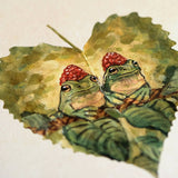 Frogs Art Print - Amphibians Botanical Art