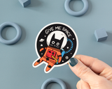 Astronaut Cat Vinyl Sticker - Space-Themed Feline Decal