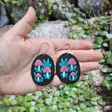 Red Cap Mushrooms Earrings