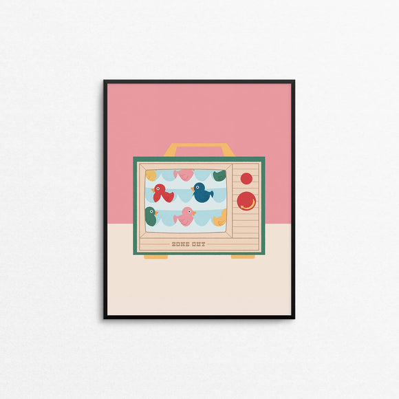 Zone Out Art Print