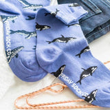 Humpback Whale & Orca Mid-Calf Socks