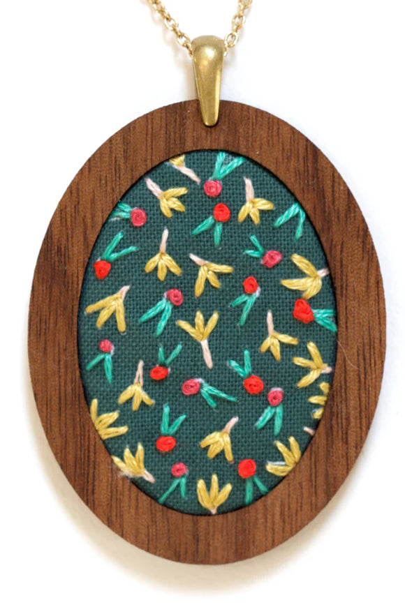 Embroidery Pendant DIY Kit - Fruity