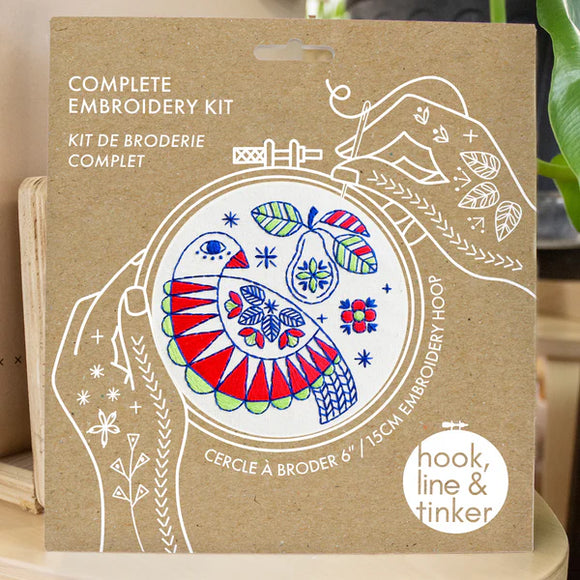 Partridge Embroidery Kit