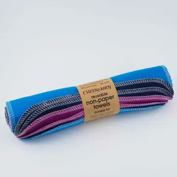 Reusable Non-Paper Towels - Jewel Tone