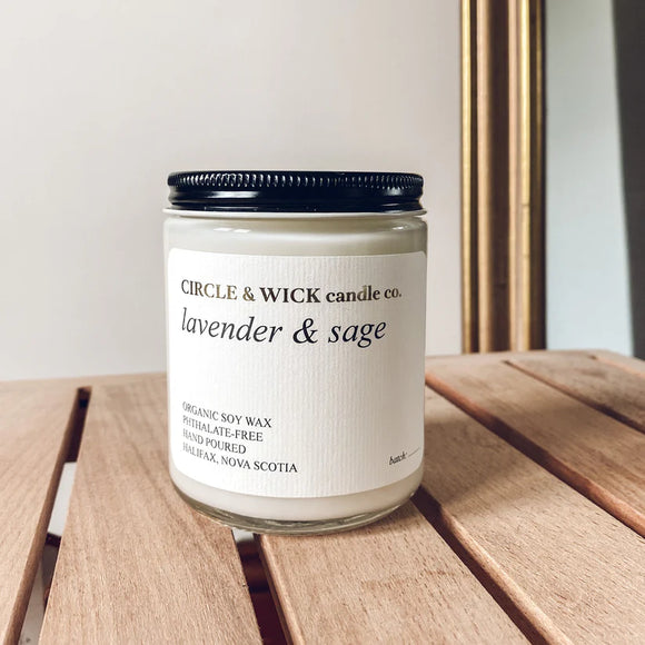 Lavender and Sage Candle 9oz