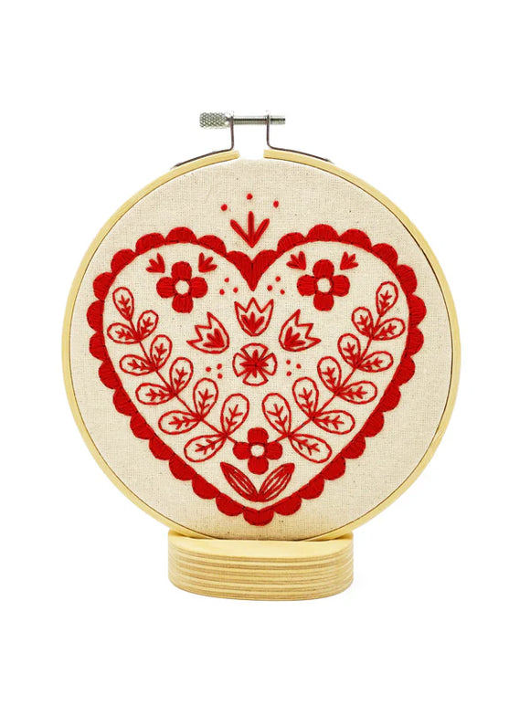 Nordic Heart Embroidery Kit