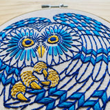 Boreal Owl Embroidery Kit