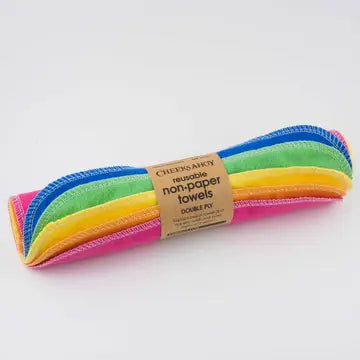 Reusable Non-Paper Towels - Rainbow