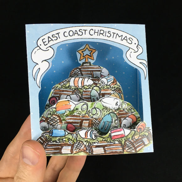 East Coast Christmas Pop-Up Card