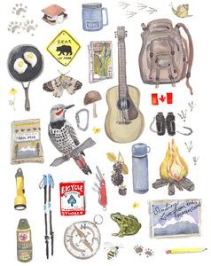 Ode to the Hike/Mountain Life/Camping Print