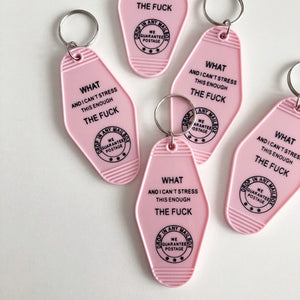 What The Fuck Motel Key Chain