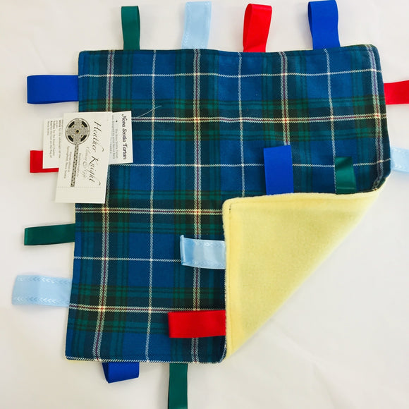 Nova Scotia Tartan Baby Tag Blanket
