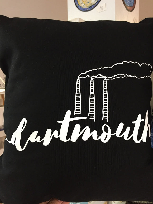 Dartmouth Smokestack & Ferry Throw Pillow Covers