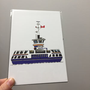 Dartmouth Ferry 5x7 Art Print - Full Colour