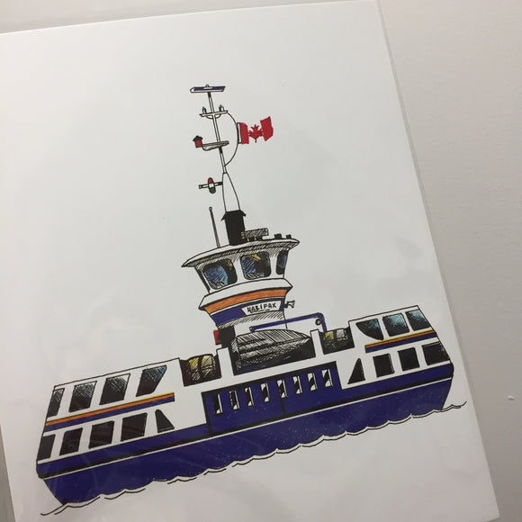 Dartmouth Ferry 8x10 Art Print - Full Colour