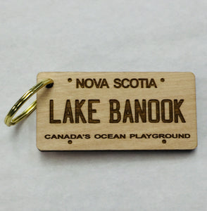 Lake Banook Licence Plate Key Chain