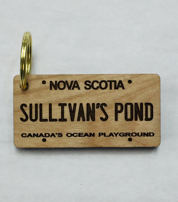 Sullivan's Pond Licence Plate Key Chain