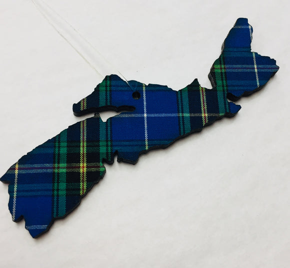 Tartan Nova Scotia Outline Ornament