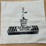 Dartmouth Ferry Throw Pillow Cover ONLY (Natural)