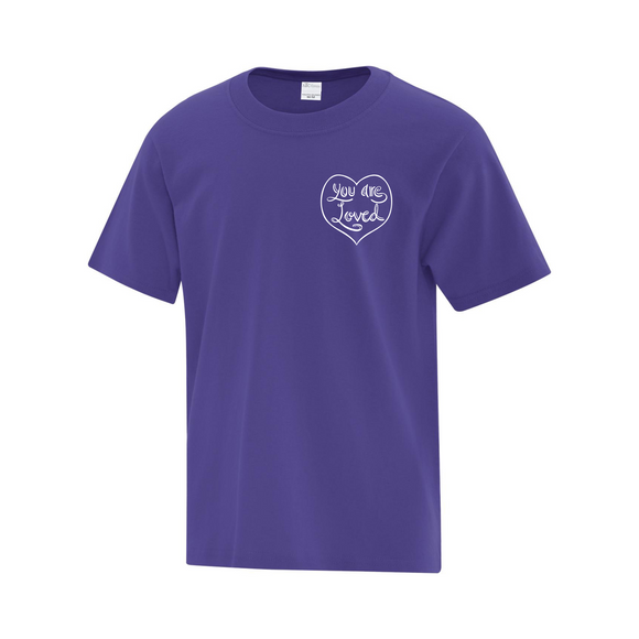 You Are Loved Kids Purple T-Shirt - 2 Sizes
