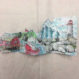 Peggy's Cove Lighthouse Tri-Fold Greeting Card